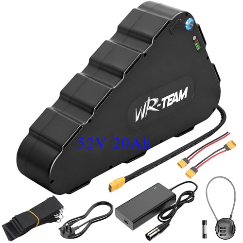 52V 20Ah Ebike battery Triangle Lithium Battery Battery Power Screen Built in Brand cells cells 40A Bms Protection Fast 3A Chagrer for 250W 500W 1000W 1500W Motor Kit