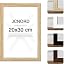 Cadre Photo 30x40 Cm Wyewye - Cadre En Bois, Plexiglas Incassable, Passe-Partout Blanc Inclus - Noir, Pour Photo 30x40 Ou 20x29 Cm Cadre Pour Photo 20x29 Aussi