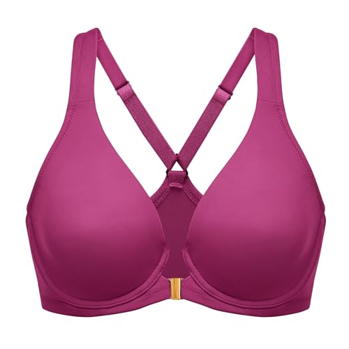 Image of DELIMIRA Women's Front Closure Racerback Plus Size Bra