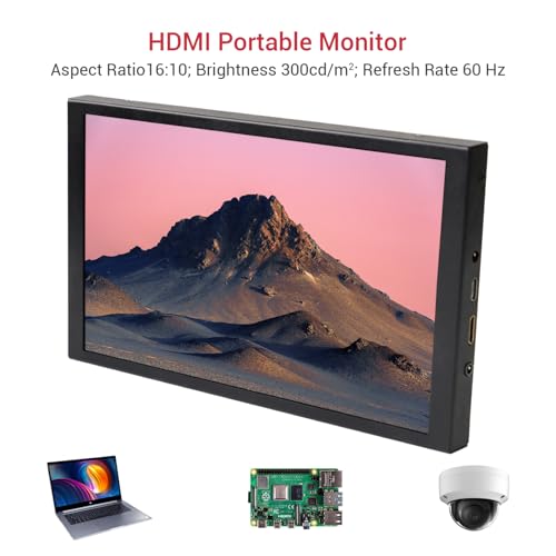 Monitor touchscreen, 8 pollici display LCD 1280x800 Mini Monitor compatibile con Raspberry Pi 5/4 Laptop PC Game Consoles - Monitor - Immagine 8