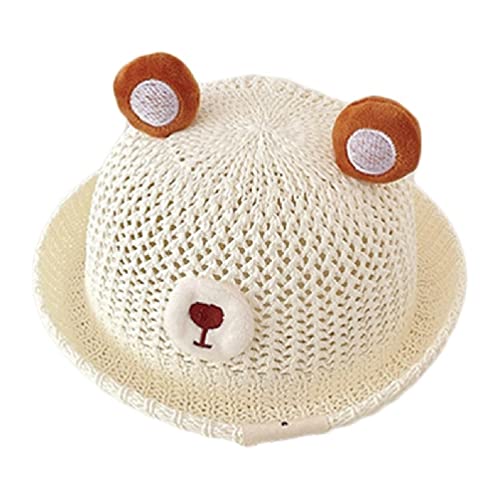 Chapeau De Soleil Pour Chien - Casquette Paille Réglable Avec Nœud Papillon Et Trous Oreilles