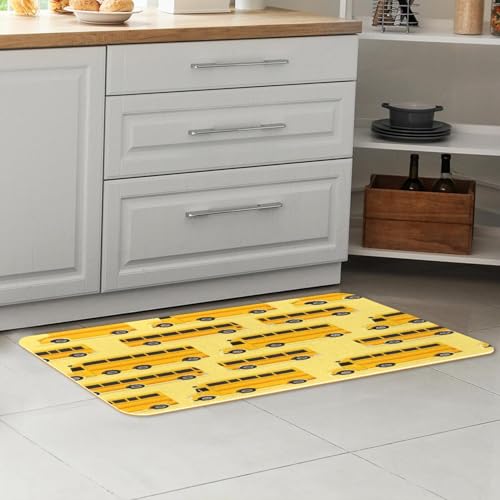 2 alfombrillas de cocina de autobús escolar alfombras lavables antideslizantes 7