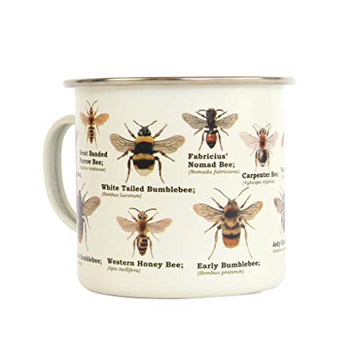 Gift Republic GR270114 Ecologie Bee Mug en émail durable et léger Idéal pour les amateurs d'abeilles
