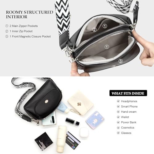 Long Keeper Trendy Vegan Leather Crossbody Bags for Women Small Purses Cross Body Shoulder Handbags with Adjustable Strap3