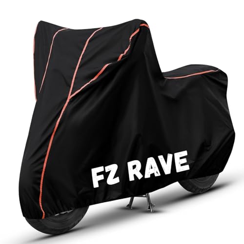 Image of Bike Cover for FZ Rave 100% Waterproof, Dustproof & Scratch Resistant| Fully Bottom Elastic UV Resistant Heavy Duty Body Cover | All Weather Outdoor Use
