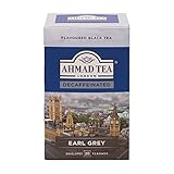 Ahmad Tea, Decaffeinated Schwarzer entkoffeiniert Tee 20 Teebeutel a 2g, Earl Grey, 40 g