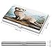 VstaDank Otter Business Card Holder Fashion Aluminum Alloy Flip Cover Credit Card Holder High End Professional Name Cards Case Exquisite Pocket Metal Cards Holder for Work