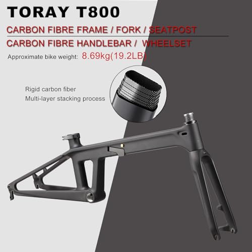 image for KABON Full Carbon Folding Bike, 20 Inch Lightweight Foldable Bicycle w