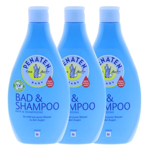 Penaten 3 x Baby Bad & Shampoo 2 in 1 Waschlotion Haut&Haar je 400 ml Babypflege