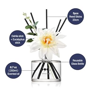 396 st Dahlia Flower Reed Diffuser Vanilla LavenderAlso Known as Garden Lavender 200ml67oz Reed Diffuser Sets Scentsy Home Fragrance Scented Oils Home Bathroom Decor