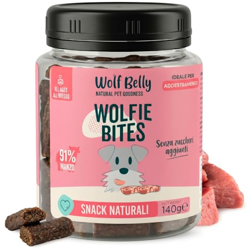 Wolf Belly - Biscotti per Cani 91% Manzo (80 pz) Senza Cereali