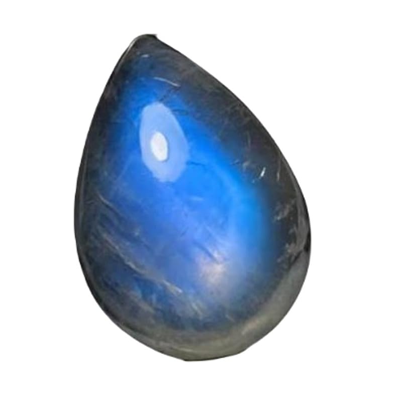Pierre de lune véritable en cabochon poire 17x12mm pour réparer ou monter un pendentif en vrac