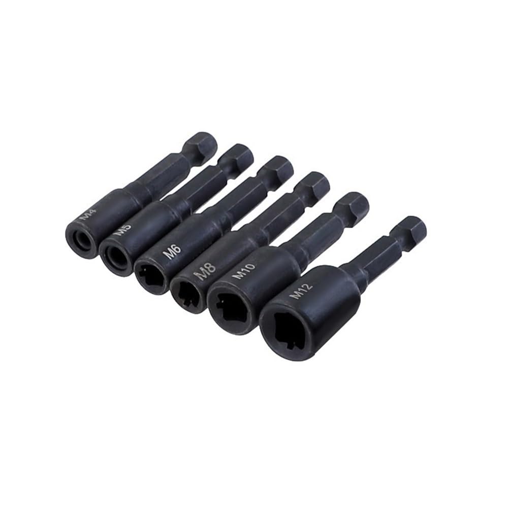 Taraud en acier allié M4-M16 avec ses 6 adaptateurs de douilles à articulation hexagonale