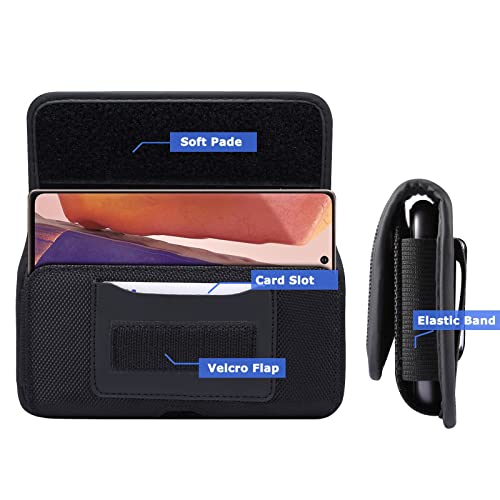 Bolsa de telefone Coldre de cinto de celular de náilon resistente para Galaxy S23+,S22+,S21+,S20+,No