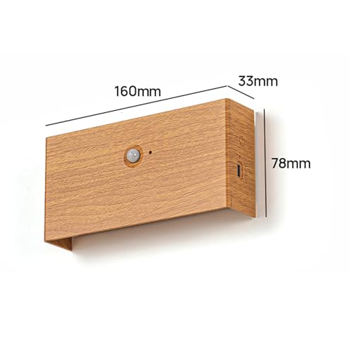 Aplique de pared cable con carga USB lampara interior con sensor blanco 3