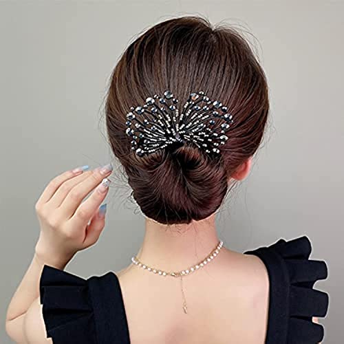 Ins Style élégant bigoudi paresseux,accessoires de cheveux de chignon de coiffure de torsion,pinces de tressage de tresse de cheveux en spirale réutilisables,pour bigoudi de cheveux de bricolage (D) Cover