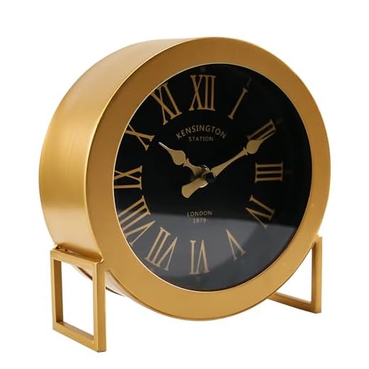 YOUKI Vintage Desk Clock, Digital Clock,Shelf Desk Top Clock Battery Operated, Mantel Clock for