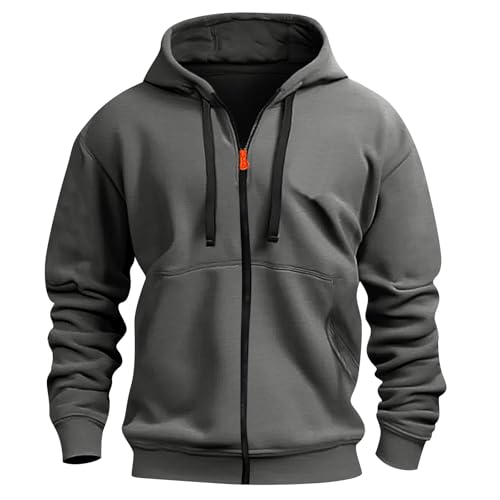 Freizeit Leicht Soft Kordelzug Sweatshirt Herren Hooded Vordertasche Sweatshirts 2025 Pullover mit Kapuze Grau XL Freizeit Leicht Soft Kordelzug Sweatshirt Herren Hooded Vordertasche Sweatshirts 2025 Pullover mit Kapuze Grau XL
