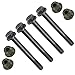 Caltric 4x Control A-Arm Screw Bolt with Nut compatible with Polaris 7518560 7519043 7547333