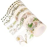 Ruban adhésif décoratif pour scrapbooking : chaque rouleau est d'une longueur suffisante pour une utilisation prolongée, ruban adhésif en papier washi