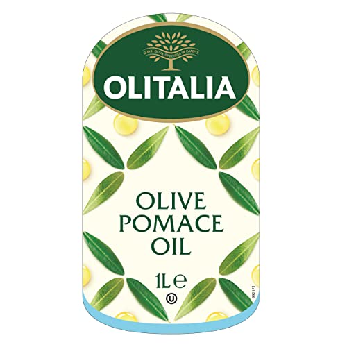 Image of Olitalia Pomace Olive Oil • Light Taste, High Smoke Point Imported Italian Cooking Olive Oil • Ideal for Indian Cooking, Frying, Sauteing & Baking, 33.81 fl oz ℮ 1 l (Pack of 3)