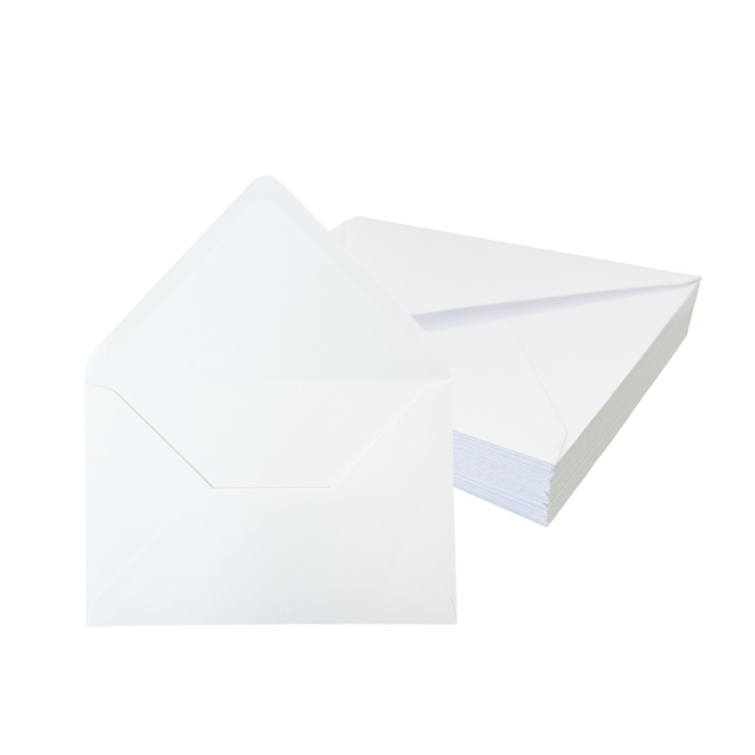 Pack of 50 White 121x184mm Gummed Envelopes – 100gsm Premium Paper for Greeting Cards, Invitations, Thank‑You Notes & Letters