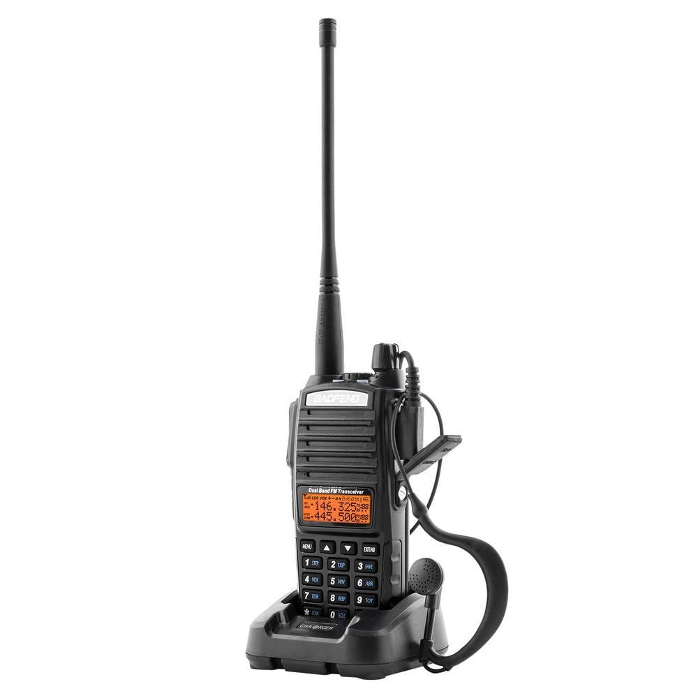 Baofeng Radio, UV-82 Ham Radio Long Range Handheld 5W Walkie Talkies, Dual Band High Power Rechargeable Walkie Talkie, Portable Two Way Radio with Programming Cable and LCD Display