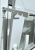 ps QUICKFIX Kipp-Regler-Set für Fenster zum Kleben - 1 Stück (weiß) - 14 cm Länge - Feststeller für Dreh/Kipp-Fenster - Kippschutz (1)