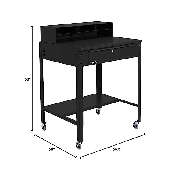 Global-Industrial-34-12W-x-30D-x-38H-Mobile-Shop-Desk-with-Pigeonhole-Compartment-Riser-Flat-Surface-Black Global-Industrial-34-12W-x-30D-x-38H-Mobile-Shop-Desk-with-Pigeonhole-Compartment-Riser-Flat-Surface-Black