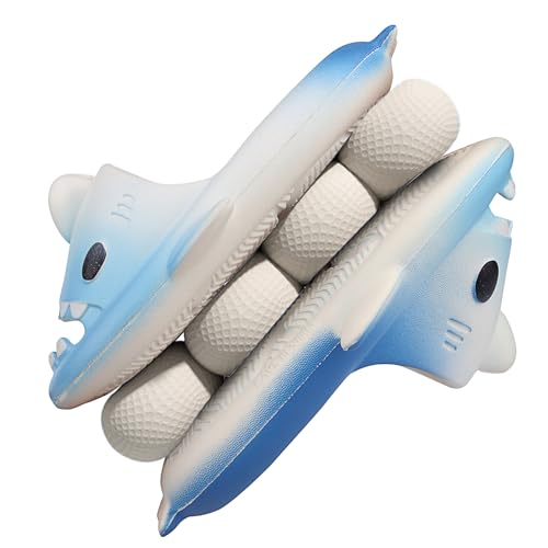 Image of Kids Shark Cloud Slides | Boys Girls Slip On Sandals | Toddler Beach Slippers | Youth Fish Flip Flops Pool Shower Shoes