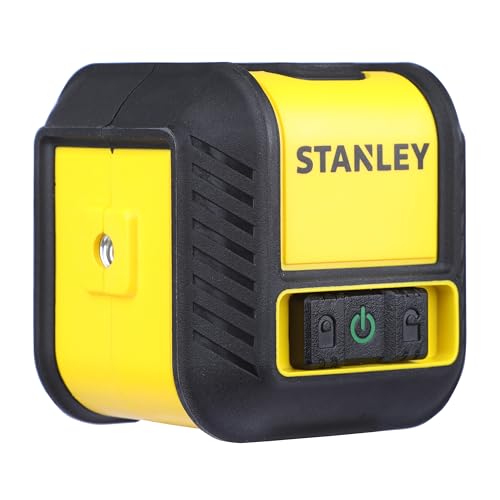 STANLEY STHT77499-1 CUBIX NIVEAU LASER CROIX - FAISCEAU VERT - Portée jusqu'à 16 m - Livré avec 2 accessoires et piles
