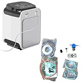 Nihig 酸素吸入器 酸素発生器 家庭用酸素発生器 高原酸素マシン 医療グレード老人用酸素発生器 最大流量9L毎分良い呼吸高濃度酸素 酸素濃度93%34dBA低ノイズ 48時間の連続動作 携帯便利 リモコン付きビジネスやペットに最適 犬用酸素吸入器 (アップグレードモデル [8段階ろ過 + リモコン])