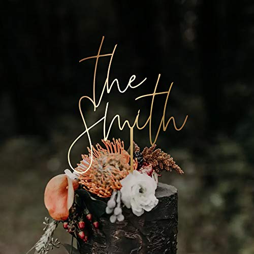 Luxtomi - Personalized Wedding Cake Toppers Mr And Mrs Customize Your Own Anniversary Topper By Choosing The Design, Color, Text Size Made In Usa #TOP1