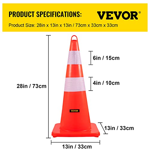 Vevor AQZYCQHSB2812UQM3 Safety Cones, 12 X 28 Inch Traffic Cones thumb #6