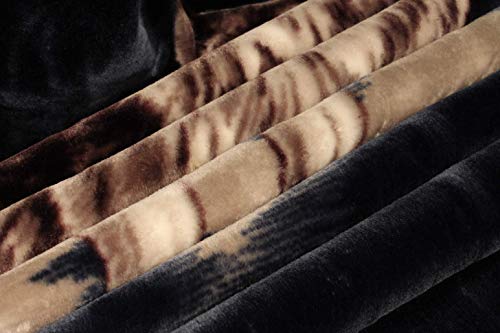 Solaron Korean Super Thick Heavy Weight Ultra Silky Soft Mink Heavy Duty Reversible Blanket Bed Comforters Bedspreads Bedding Comforter King Or Queen (Queen, 119 Wolf Blue) #TOP4