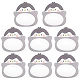8 Packs Kawaii Penguin Sticky Notes, Aesthetic Sticky Notes Set, Cartoon Inspirational Sticky Notes, Animals Shape Markers, Cute Anime Sticky Note Tabs for Office School Creative Gifts