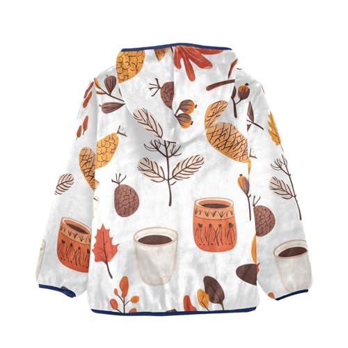 Warm Atmosphere Girls Fleece Jacket Girls Fall Jacket Girls Zip Up Hoodie Girls Sherpa Jacket 2-10T2