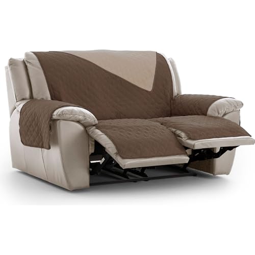 Funda sillón relax acolchada reversible protector sofá ajustable 2