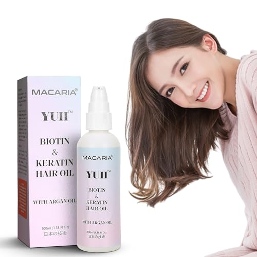 Image of Yuii Hair Growth Oil with Biotin & Keratin - Jojoba & Argan Hair Oil for Thicker, Stronger Hair - Natural Hair Oil for Growth, Strength, and Thickness - Best Hair Care for All Hair Types, 100ml