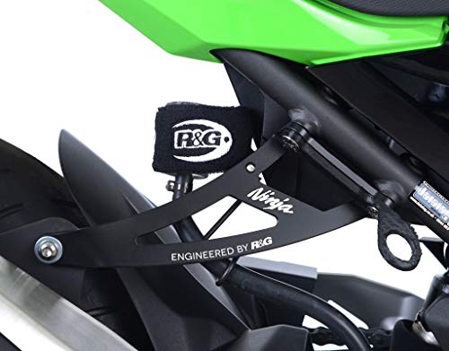 Caches orifices repose pieds arrière R&G noir obturateur cadre Kawasaki Ninja 400 accessoire