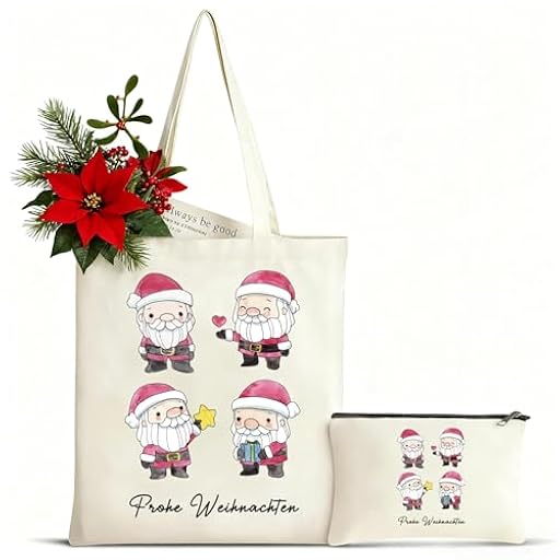Bolsa de mano personalizada con iniciales de lona con bolsillo interior, bolsa de cosméticos con cremallera, bolsa de algodón, bolsa de compras Tote Bag, regalo de cumpleaños y Navidad para mujer | Ya disponible en tu tienda friki favorita! En mundofriki.es!