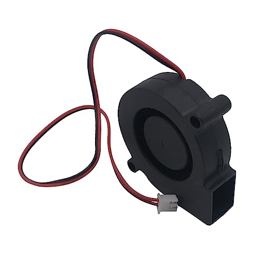 Mikikit 2pcs 12v 5015 Dc Hydraulic Bearing Cooling Fan for 3d Printer Super Silent Turbo Blower with Heat Dissipation an
