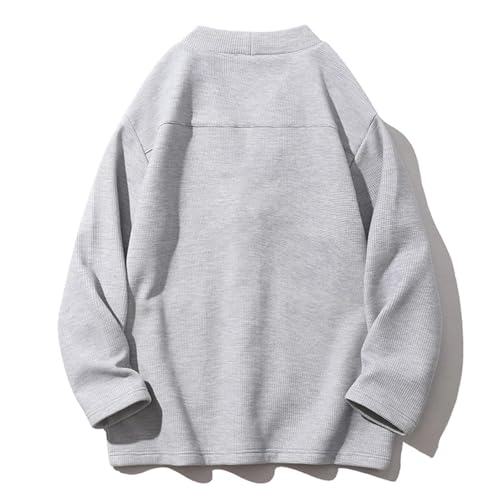 Men's Knit Cardigan Casual V-Neck Long Sleeve Single-Breasted Solid Color Sweaters3