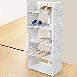 5 capas aseguran suficiente capacidad para almacenar sus pares de zapatos y mantener sus zapatos ordenados y organizados.