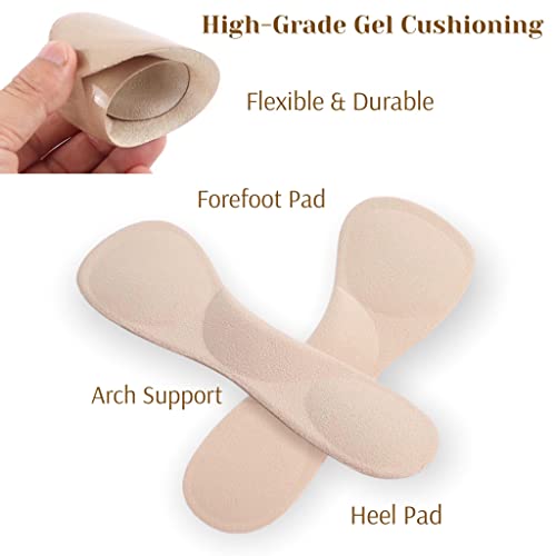 Plantillas Transparentes de Gel 3 Pares Para Mujer Talla 5-7 miniatura 5