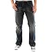 Lee Men's Big-Tall Modern Series Custom Fit Relaxed Straight Leg Jean, Santiago, 50W x 30L