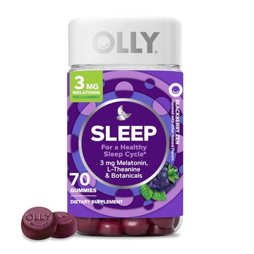 OLLY Sleep Gummy, 3 mg Melatonin, L-Theanine, Chamomile, Lemon Ba...