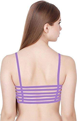 Image of Girls Cotton Lightly Padded, With Removable Pads Non-Wired Bralette Bra