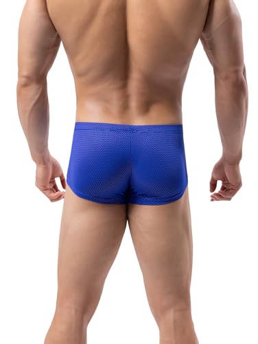 Men's Breathable Comfortable Sport Boxer Briefs Soft Performance Trunk Underwear4