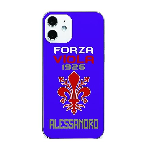 Forza Viola Cover Personalizzata Smartphone Telefono Custodia per Tutti Modelli Apple iPhone Samsung Huawei Idea Regalo Squadra del Cuore Tifosi Giglio Firenze 1926 Natale Compleanno